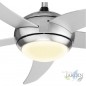 Ventilateur de plafond Tristar, 112 cm, avec télécommande, 60W, Gris, VE5815