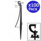 Lot de 100 Système micro-drip arroseur 180º, Portée 1,7-2 m avec Piquet Micro Stake complet 40cm + Tubing + tétine Lot de 100 Système micro-drip arroseur 180º, Portée 1,7-2 m avec Piquet Micro Stake complet 40cm + Tubing + tétine