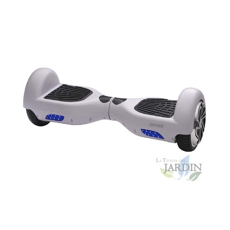 Scooter électrique Denver HOVERBOARD WHITE, 2 moteurs de 250 W, jusqu'à 12 km/h