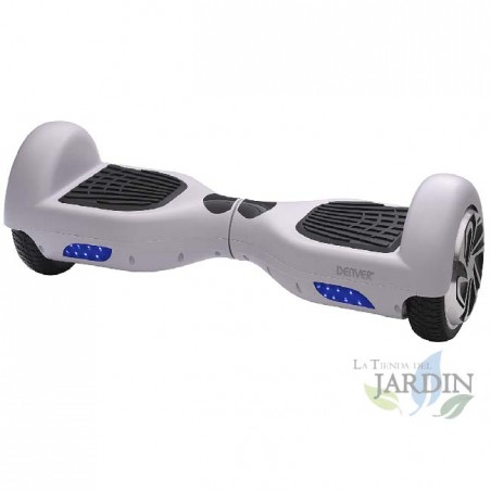 Scooter électrique Denver HOVERBOARD WHITE, 2 moteurs de 250 W, jusqu'à 12 km/h