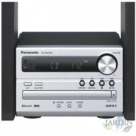 Stéréo Panasonic (Hi-Fi, Bluetooth, USB, MP3, Radio FM, ...) Couleur Plata