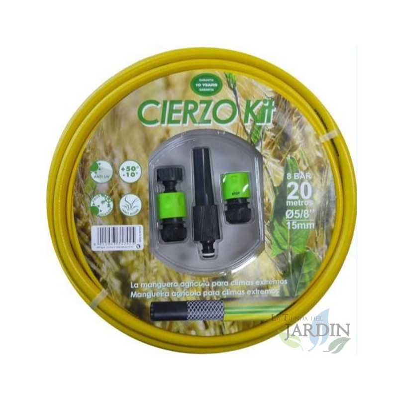 Cierzo 15 mm 3/8 Zoll 20 m Gartenschlauch-Set + Zubehör Cierzo 15 mm 3/8 Zoll 20 m Gartenschlauch-Set + Zubehör