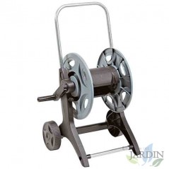 Metal/plastic hose cart for 40 meters of 15mm