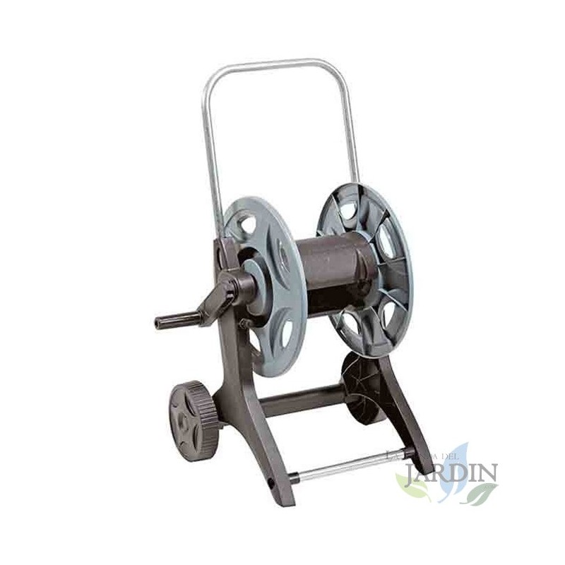 Carrinho de mangueira de metal/plástico para 40 metros de 15 mm