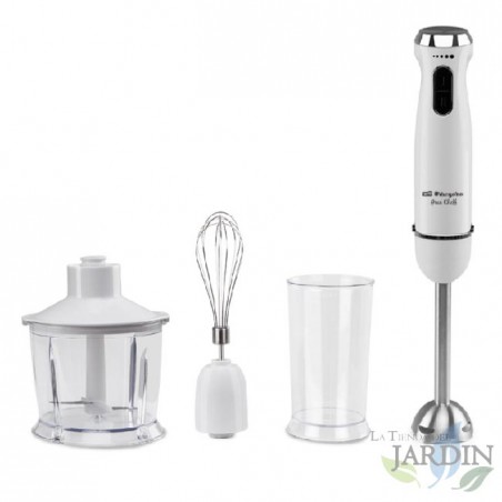 Frullatore a immersione Orbegozo + Accessori. 1000 W.