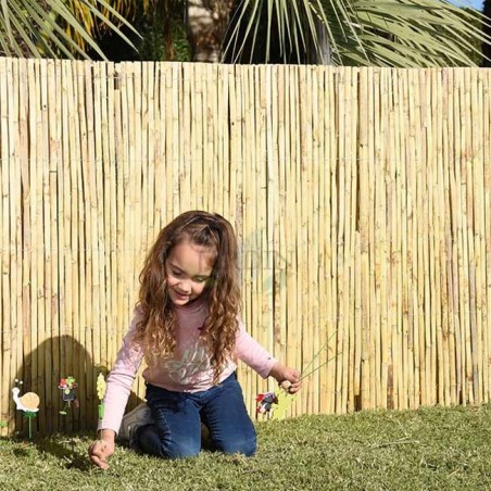 CAÑIZO natural partido JARDIN 1.2 x 5 m, útil para ocultación, delimitación o sombrajes.