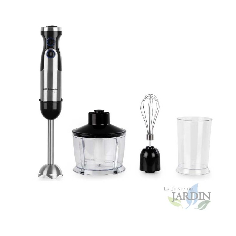 Frullatore a immersione Orbegozo + Accessori.  Potenza 1200 W.