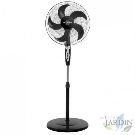 Orbegozo standing fan, 3 speeds, remote control, 60W.