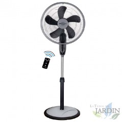 Ventilador Orbegozo 3 em 1 (de pé, de mesa ou de parede), 55 W, preto.