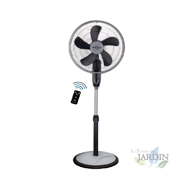 Ventilatore 3 in 1 (supporto, tavolo o parete) Orbegozo, 55W, nero.  Ventilatore 3 in 1 (supporto, tavolo o parete) Orbegozo, 55W, nero.