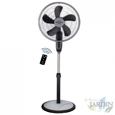  Ventilatore 3 in 1 (supporto, tavolo o parete) Orbegozo, 55W, nero.