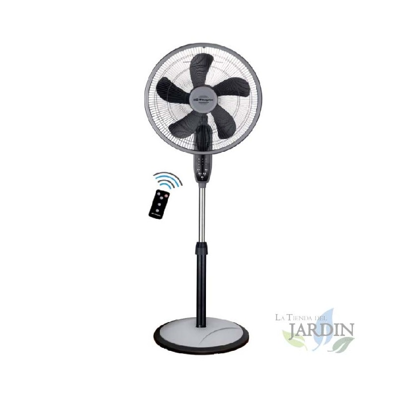 Ventilador Orbegozo 3 em 1 (de pé, de mesa ou de parede), 55 W, preto.