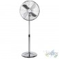 Ventilador de pie de Diseño Orbegozo, 60 W, Plateado, altura regulable, oscilante, 60W.