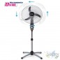 Ventilador de pie oscilante oval Orbegozo, 3 velocidades, temporizador.