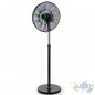 Ventilateur sur pied silencieux Orbegozo F0248, télécommande, 18 pales. Noir et vert