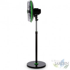  Orbegozo leiser Standventilator, Fernbedienung, 18 Flügel.  Schwarz und grün.