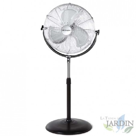 Ventilador de pedestal industrial Orbegozo, pás metálicas, 3 velocidades de ventilação