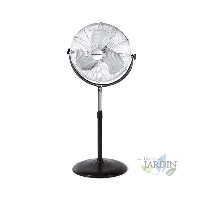 Orbegozo industrial pedestal fan, metal blades, 3 ventilation speeds