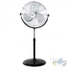  Orbegozo Industrie-Standventilator, 3 Geschwindigkeiten, 155 W, Schwarz und Silber.