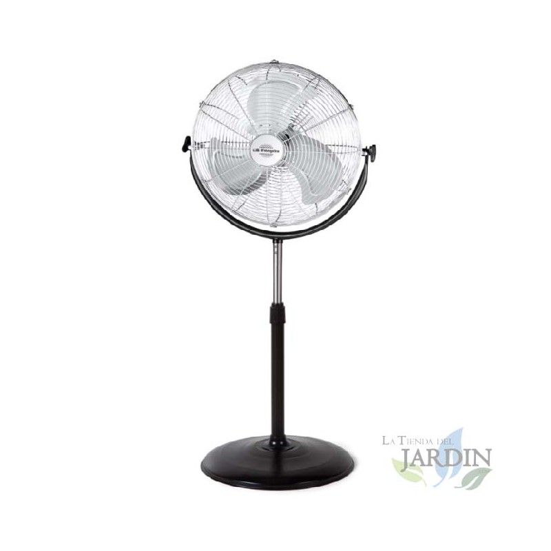 Ventilateur sur pied industriel Orbegozo _PWS1950, 3 vitesses, 155W, Noir et argent