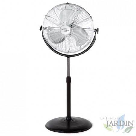  Orbegozo industrial floor fan, 3 speeds, 155W, Black and silver.