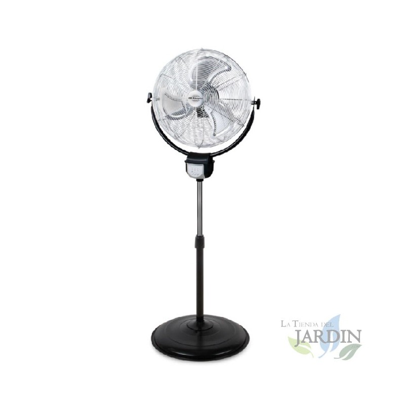 Ventilador industrial 2 en 1 (pie y pared), 3 velocidades, mando a distancia 120W.