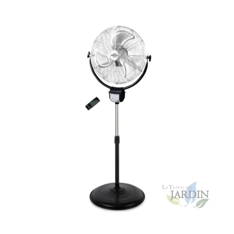 Ventilador industrial Orbegozo 2 em 1 (de pé e de parede), função oscilante, controle remoto.