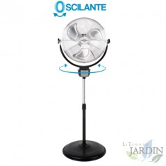 Ventilateur industriel Orbegozo PWS3050,  2 en 1 (sol et mur), fonction oscillante, télécommande, 120W