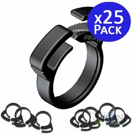Confezione da 25 morsetti per irrigazione a goccia da 16 mm | Adatti per tubi da 16 mm | Morsetti per tubi per irrigazione a goc