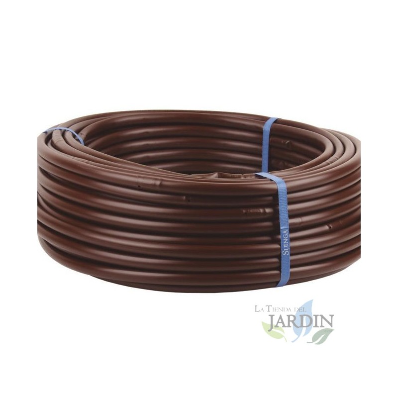 Tuyau d'arrosage goutte à goutte 16mm à 33 cm marron, 25 mètres, Suinga