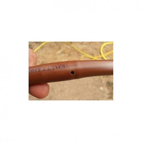 16mm drip irrigation pipe, 33cm brown, 25 meters