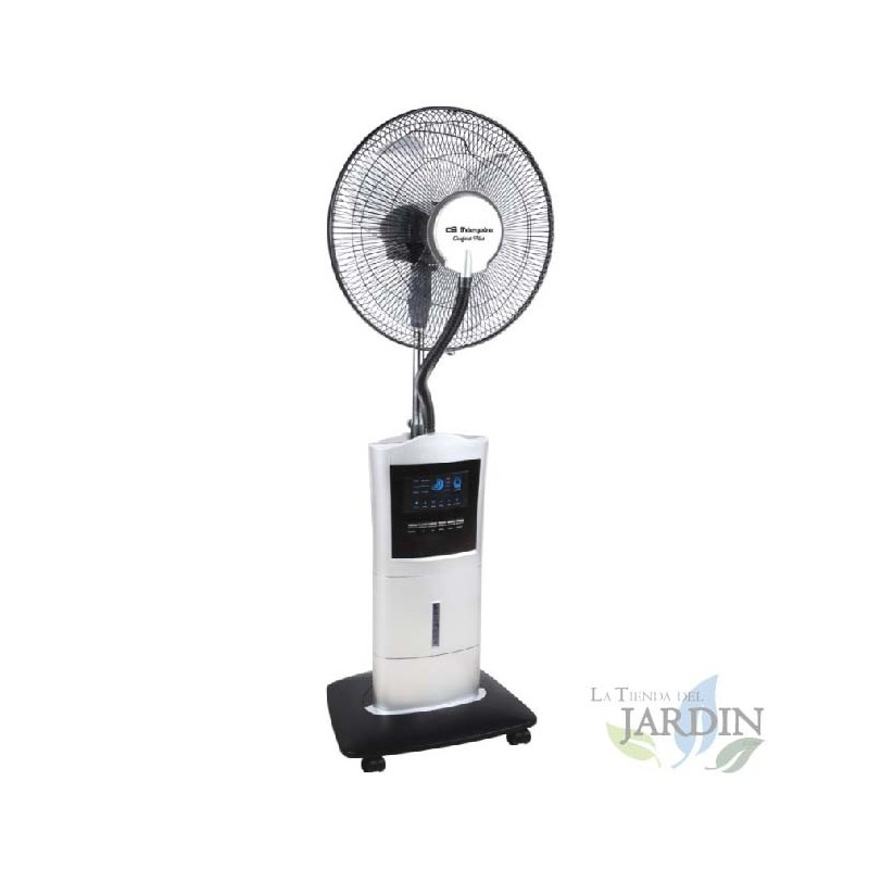Orbegozo misting fan/humidifier with remote control, 3 speeds and 100 W of power.