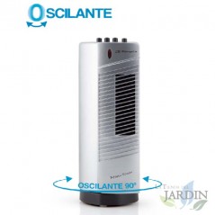 Ventilador de torre Orbegozo Mini, 30 W, cinza e preto | Ventilador compacto | Ar fresco