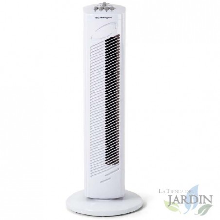 Ventilatore a torre oscillante Orbegozo, 3 velocità, timer, silenzioso, maniglia per il trasporto, 45 W.