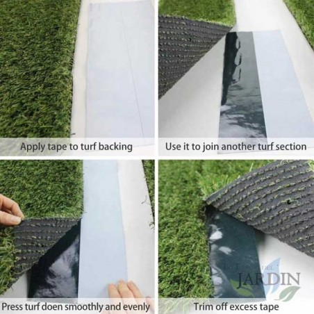 Fita de junção de grama artificial 30 cm x 5 m