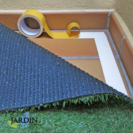 Ruban adhésif double adhésif Gazon artificiel 30m x 5 cm, , Ruban de couture pour gazon artificiel pour fixation de tapis
