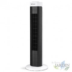 Ventilador de torre Orbegozo com timer, 3 velocidades de ventilação, movimento oscilante e 45 W de potência.