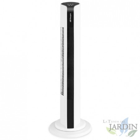 Ventilador de torre Orbegozo, 3 velocidades, painel sensível ao toque, controle remoto, 50 W | Fresh Air