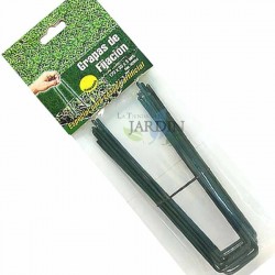 100 x Agrafes pour jardin, gazon artificiel, Piquets de Fixation de Jardin pour Toile de Paillage, Le Treillis Métallique