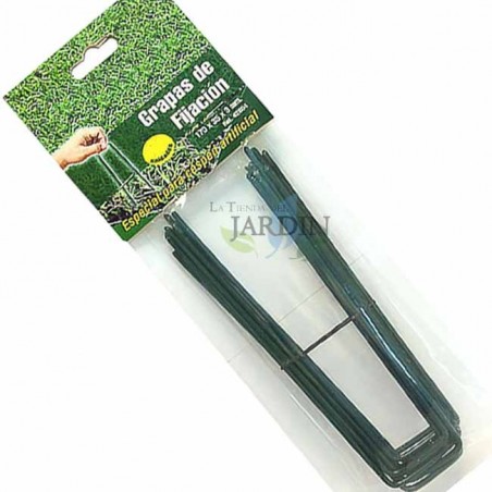 100 green fixing staples for artificial grass