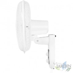 Ventilador de parede Orbegozo, oscilante, 3 velocidades, cabeça inclinável, branco | Ventilador de parede
