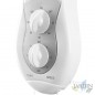 Ventilador de pared Orbegozo, oscilante, 3 velocidades, temporizador, cabezal inclinable, blanco.