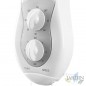 Ventilateur mural Orbegozo WF0139, oscillant, 3 vitesses, minuterie, tête inclinable, blanc