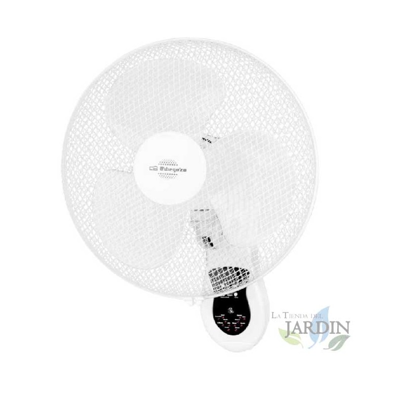 Ventilador de parede Orbegozo, controle remoto, 3 velocidades, 40 W | Ventilador de parede
