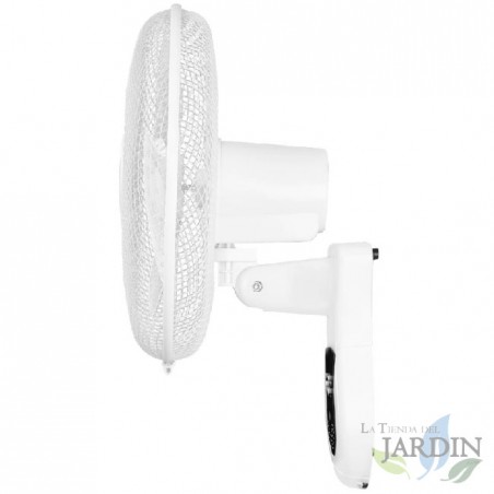 Ventilatore da parete Orbegozo, telecomando, 3 velocità, 40 W.