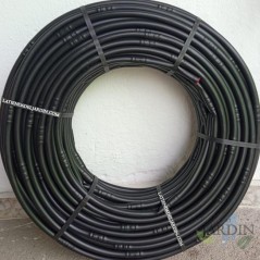 Tropfbewässerungsschlauch 16mm | Schlauch mit Tropfern alle 33 cm | Tropfbewässerungsschlauch 16mm, 100 Meter, Schwarz
