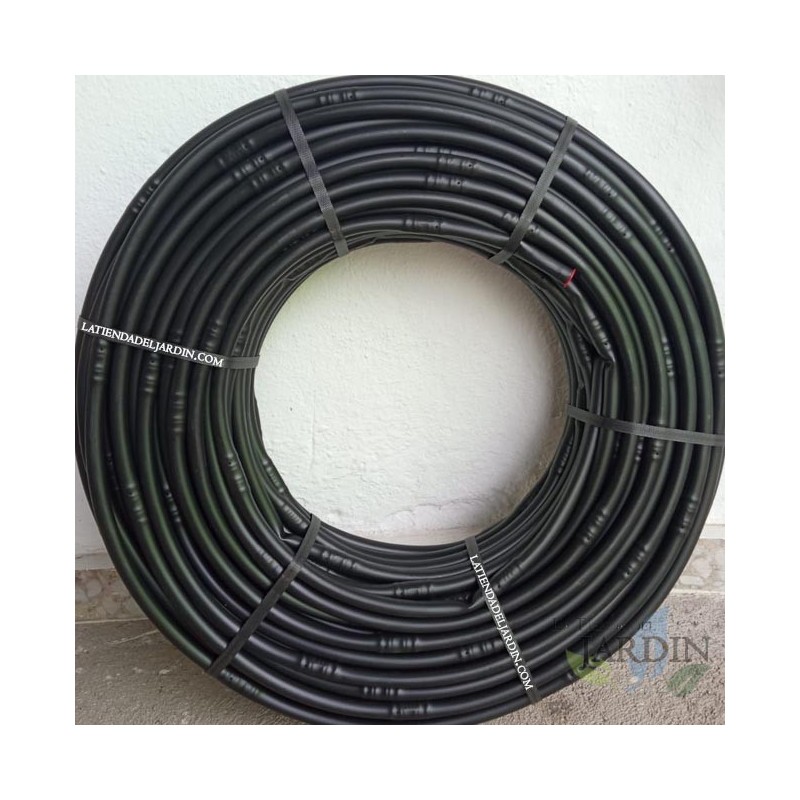 16mm black drip irrigation pipe, drippers every 33 cm, 100 meters