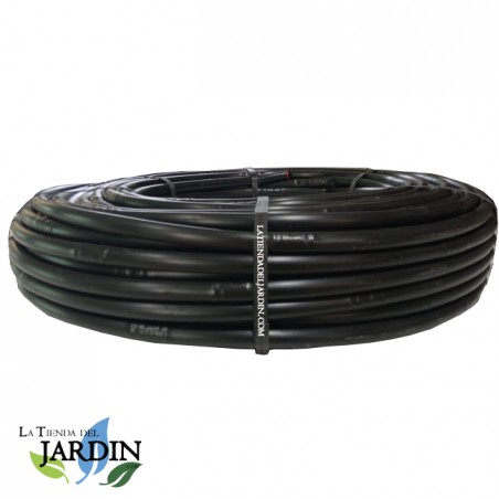 Tuyau d'irrigation goutte à goutte noir de 16 mm, goutteurs tous les 33 cm, 100 mètres