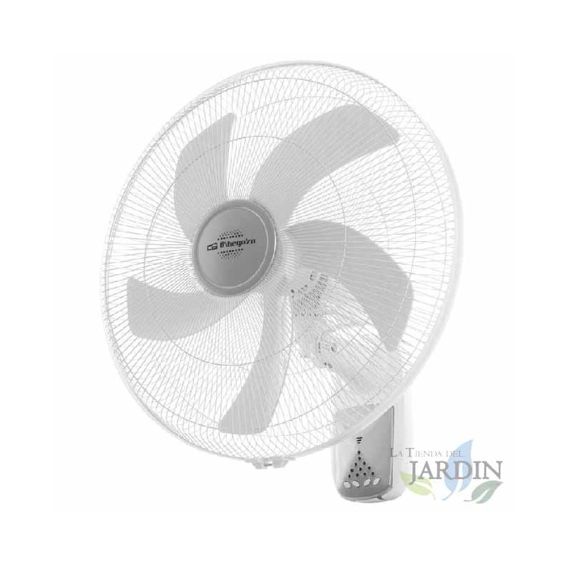 Ventilador de parede Orbegozo, 5 pás, 45 cm, 3 velocidades, oscilante, 55 W | Ventilador de parede Ventilador de parede Orbegozo, 5 pás, 45 cm, 3 velocidades, oscilante, 55 W | Ventilador de parede