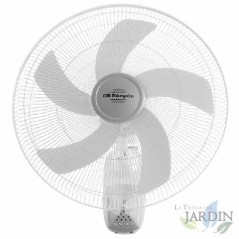 Ventilador de parede Orbegozo, 5 pás, 45 cm, 3 velocidades, oscilante, 55 W | Ventilador de parede